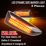 2 tk LED d&uuml;naamiline k&uuml;ljesignaal suunatuli Opel Astra J Astra J K Zafira C Insignia B Grandland X jaoks Indikaator