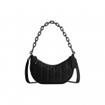 Coach Mira &Otilde;lakott 24 Eemaldatava Rihmaga &Uuml;hev&auml;rviline Teemantlukuga Nahast &Otilde;la- v&otilde;i Crossbody K&auml;ekott Keskmine Naiste k&auml;ekotid Must CP148-V5BLK Basic Set (Bag+Dust Bag)