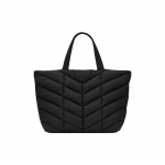 Saint Laurent Ysl Logo Reljeefne V-&otilde;mblusega Taaskasutatud Nailonist T&otilde;mblukuga Kotid Meeste tote kotid Must 752888-FACER-1000 Basic Set (Bag+Dust Bag)