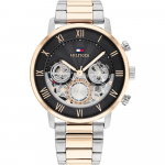 Tommy Hilfiger Meeste Skelett Kronograaf K&auml;ekell 1710570 kuld/h&otilde;be