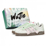 Adidas WuJie, Box, Pine Flower Cushioning Low top Skateboard Shoes Unisex Green Brown HQ1802(Team1173-S-BOX) 35⅔