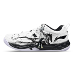 Li Ning Koba S&uuml;nteetiline Nahk, Tekstiil Madalad Sulgpalli Jalan&otilde;ud Meeste Must Valge AYTM079-11(Team47-) 39