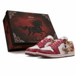 Jordan Air Jordan 1 Hobuse Aasta CNY Uusaasta V&auml;ljaanne, Three Times Lab, &Otilde;nnelik Hobune Astub Kullale, Karbis IQ5321-121(Team1007-S-BOX) 40
