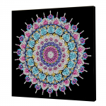 DIY Mandalas P&auml;rliv&auml;rvimise Komplekt T&auml;iskasvanutele Kingitus Kodu Dekoor P&auml;rl-Ehete Maalid Pilt Kunst K&auml;sit&ouml;&ouml; 25x25cm Raamiga