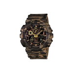 Casio G-Shock Noorteseeria Jungle Kamuflaaž P&otilde;rutuskindel Veekindel Spordi Kvartsmehhanism Vaikrihm Meeste kellad Kohv GA-100CM-5A Brown Camouflage Strap