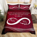 Kohandatud armastajate voodipesukomplekt Personaliseeritud tekikott padjap&uuml;&uuml;r Romantiline kingitus paarile Toakujundus EU single(135x200cm) white