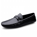 Itaalia Meeste Kingad Vabaaja Luksus Disainer Suvi Meeste Mokassiinid Nahast Mehe Mokassiinid Kerged Hingavad Slip-on Lamedad Paadikingad 38 must