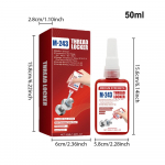 Keermelukk 50ml Mutter/Polt Lukkmutrid Tihend Kinnitusvahendid Auto Keermelukk Tihendusaine Kinnitusvahenditele Metallidele Ja Kruvidele