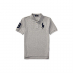 Polo Ralph Lauren Laste SS22 Logo Digitaalne Tikand Puuvillane L&uuml;hikeste Varrukatega Polo S&auml;rk Laste Topid Hall CWPOKNIYN820131-050 L