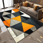 Kaasaegne Geomeetriline Abstraktne Pehme Vaip 140x200 Lihtsalt Puhastatavad Vaibad Elutuppa Magamistuppa Vaba Aja Tsooni Kohvilaua Jalamatid 60*90cm orange