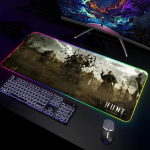 H-Hunt-Showdown M&auml;nguri Hiirematt M&auml;nguri RGB Lauamatt Klaviatuurimatt M&auml;nguri S&uuml;learvutid LED Hiirematt Lauakaitse Anime Hiiremattid RGB600x300x3mm brown