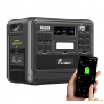 2400W 2048Wh Elektrijaam,LFP Aku P&auml;ikeseenergia Generaator,Kaasaskantav Elektrijaam FOSSIBOT F2400,Kiirlaadimine must