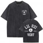 R&auml;ppar Lil Uzi Vert Vintage Pesuga T-s&auml;rk Mehed Naised Hip Hop Mood Popmuusika T-s&auml;rk &Uuml;lem&otilde;&otilde;tmeline L&uuml;hike Varrukas Streetwear Unisex S