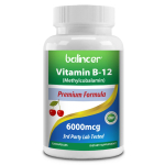 Vitamiin B12 (Met&uuml;&uuml;lkobalamiin) 6000 mcg toidulisand, 120 kapslit pudelis 120 Capsules green