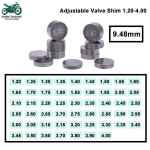 9.48mm 5tk Mootorratta Mootoriosad Reguleeritavad 1.2-4.0mm Klapih&uuml;lss T&auml;ielik T&auml;itekomplekt Honda Suzuki Yamaha Kawasaki jaoks Valve Shim 1.20-1.40