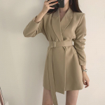 S&uuml;gistalvised naiste bleiserid &scaron;ikk jakk Naiste &uuml;lisuur mantel Korea mood &otilde;huke &uuml;likond kontorinaise &uuml;ler&otilde;ivad S khaki
