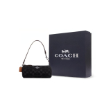 COACH Nolita Ikooniline teksariidest ja siledast nahast &uuml;hes &otilde;las kandmise k&auml;ekott V&auml;ike Naiste Must Gift Box Set (Basic Set + Black Gift Box) must