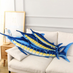 100cm/140cm Suur Suurus Simulatsioonikalade M&auml;nguasjad T&auml;idisega Pehme Palus Sinine Marlin Makaira mazara Padjam&auml;nguasjad S&uuml;nnip&auml;evam&auml;nguasjadeks 60cm