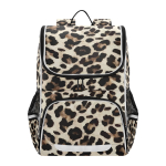 Uus koolikott Laste seljakott T&uuml;druk P&otilde;hikool Vikerkaar leopard tie-dye helkurriba Raamatukott Mitu taskut Jaapani seljakotid gray