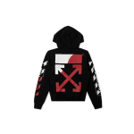 OFF WHITE Diagonaalne Jagatud Logo Kapuutsiga S&auml;rk OMBB034S190030061020 S must
