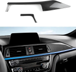 S&uuml;sinikkiust stiilis multimeediapaneeli kattekate BMW F30 F31 F32 F34 F36 3. seeriale 4. seeriale keskkonsoolile Dashboard Panel must