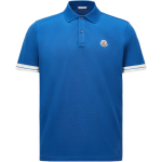 Moncler SS25 Logo Mugav Lihtne Vabaaja L&uuml;hikeste Varrukatega Polo S&auml;rk Meeste Polo S&auml;rgid Sinine K1-091-8A00027-89ALK-793 L blue