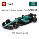 Bburago 1:43 Alfa Romeo F1 Team Stake C43 #24 Zhou Guanyu #77 Valtteri Bottas Sulamist Auto Valatud Mudel M&auml;nguasi Koguja black