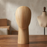 Mannekeenipea Puidust Alus Teraviljast Viimistlus Juukseosa Eksponeerimislaud Lauapealne K&uuml;barahoidja Puidus&uuml;&uuml; Wood Grain Long Neck