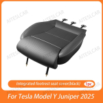 Uuele Tesla Model Y Juniper 2025+ Jalatugede Pikendusistmekate M&auml;luvahust Pikendusiste Auto Siseaksessuaarid Nappa leather&Four Seasons gray
