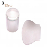 Fetong Clear Nail Art Jelly Stamper templi kaabitsa komplekt Poola tembeldamise manik&uuml;&uuml;ri t&ouml;&ouml;riistad puhas