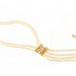 Les Tr&eacute;sors De Lily [F5319] - Disainer kaelakee  Sissi  Ecru Amber - 55 cm - 23 cm pruun