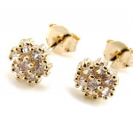 Les Tr&eacute;sors De Lily [J0188] - kullatud k&otilde;rvar&otilde;ngad  D&eacute;esse  valgest kullast - 6 mm kuld