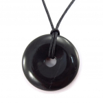 Les Tr&eacute;sors De Lily [K3051] - Collier 'Min&eacute;ralia' noir must