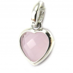 Les Tr&eacute;sors De Lily [M6197] - Pendentif Argent 'Love' rose Heleroosa