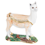 Les Tr&eacute;sors De Lily [Q3869] - 'Lama Mania' ehtekarp beež valge - 90x70 mm beež