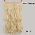 XINRAN 24  pikk laineline k&otilde;rge temperatuuriga kiust s&uuml;nteetiline klamber naiste juuksepikendustes 1B