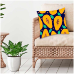 Les Tr&eacute;sors De Lily [Q5500] - Disainer padjakate 'Papaye' oranž must - 40x40 cm oranž