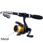 Sougayilangi &otilde;ngerulli komplekt, kaasaskantav teleskoop&otilde;ngede &otilde;ngerull merevee jaoks 1m rod&reel punane