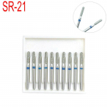 10 TK Hambaravi Teemantpuudurid Kiired k&auml;siinstrumenti poleerimine valgendustoode Hambaravi kiired puurid SR-21