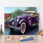 DIY maalimine numbrite j&auml;rgi Kodukaunistus L&otilde;uend numbrid &Otilde;limaal K&auml;sitsi maalitud digitaalne &otilde;limaal 40x50cm no frame