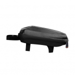 Maanteerataste multifunktsionaalne jalgratta raami kott Hard Shell EVA Lihtne paigaldada Top Tube jalgratta kolmnurkne kott must