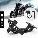 Mootorratta reguleeritav CNC numbrim&auml;rgi hoidik + LED-tuli Honda Kawasaki Yamaha KTM Suzuki Ducati jaoks oranž