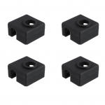 3D-printeri kuumutusploki silikoonkatte &uuml;mbris MK8 Hotend Extruder silikoonist isolatsioonisokid &uuml;hilduvad must