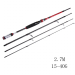 FTK 4-osaline spinn- ja heite&otilde;ng ultrakergest s&uuml;sinikkiust reisimudel mageveep&uuml;&uuml;giks SPINNING 15-40G-2.7M