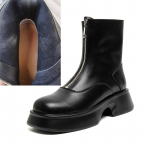 Naiste Chelsea saapad ehtsast nahast moodne karusnahk sobib kevadeks, s&uuml;giseks ja talveks saapad Naiste esit&otilde;mblukk Briti stiilis naiste l&uuml;hikesed saapad 35