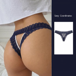 CINOON Naiste seksikad pitsist alusp&uuml;ksid Madala v&ouml;&ouml;kohaga G stringi aluspesu Naiste Hollow Out l&auml;bipaistev kiusatus pesu L