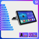 Autoraadio Hizpo 3G+32G 10,1-tolline 360&deg; p&ouml;&ouml;ratav 1 Din AutoRadio GPS universaalsele multimeediumipleierile Stereo 1DIN Video Autoraadio Carplay HeadUnit Audio 8Core 3GB 32GB