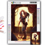 5D isetegemise troonide m&auml;ng draakon ja ilu ristpistes kividest teemantjoonistus tikandid mosaiik kodukaunistus Full Round 20X30CM