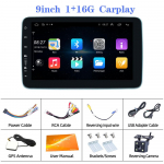 REAKOSOUND Android 11 universaalne 1 dini autoraadio 9 tolli 360 p&ouml;&ouml;ratav CarPlay GPS Bluetooth Player Video auto multimeediumipleier 360C 9INCH 4led 1-16g