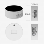 Tuya Wifi 7in1 multifunktsionaalne &otilde;hukvaliteedi m&otilde;&otilde;tur PM2.5 CO2 TVOC HCHO AQI temperatuuri niiskus Basic Version valge